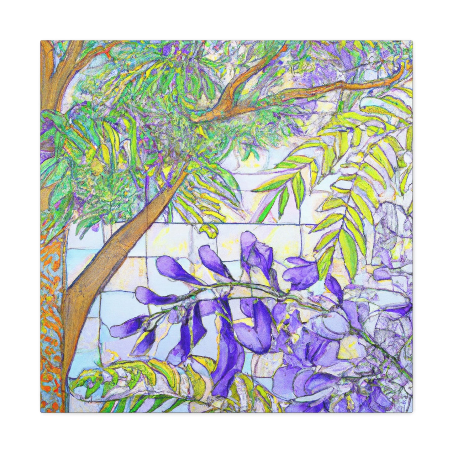 "Jacaranda in Moonlight" - Canvas