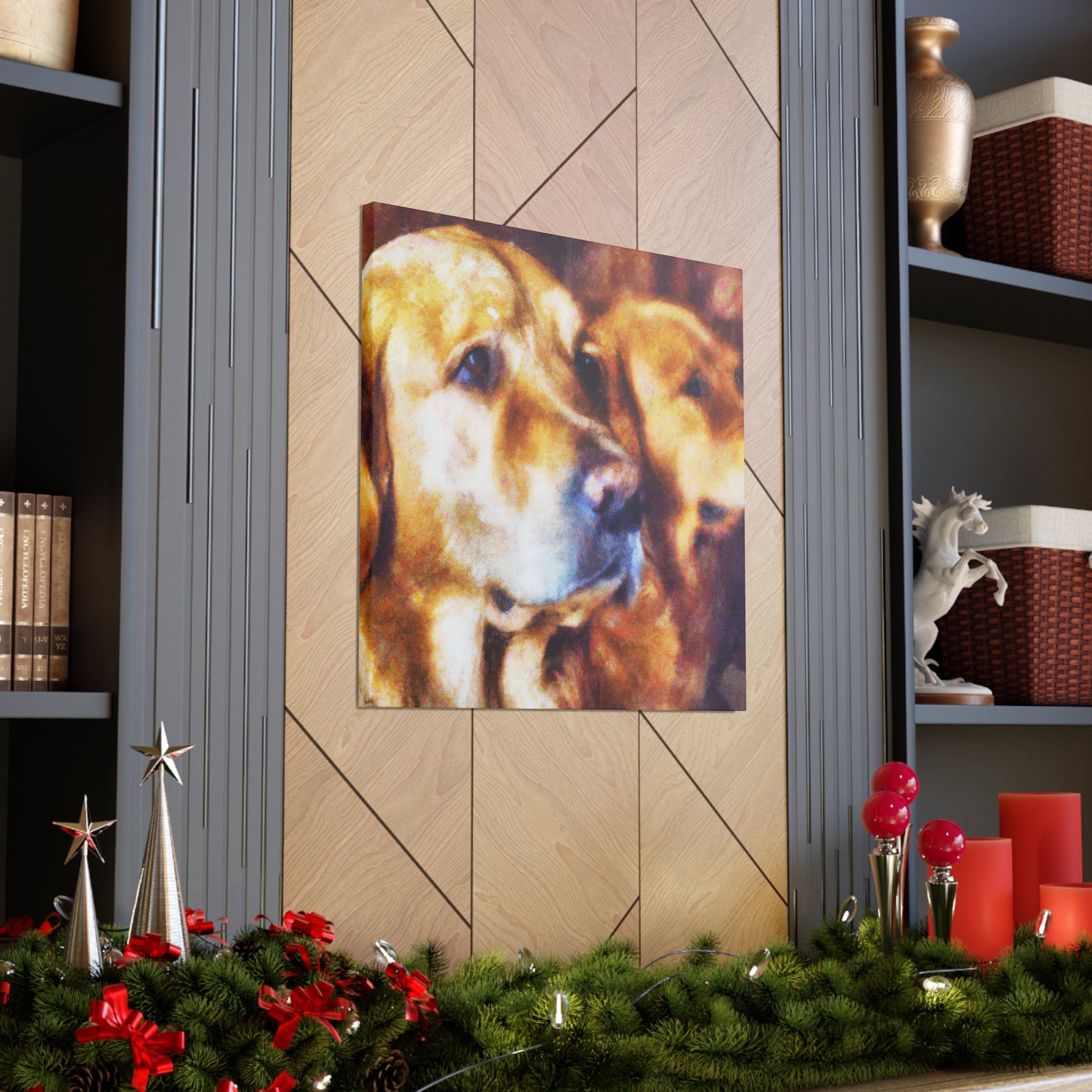 "Golden Retriever Bliss" - Canvas