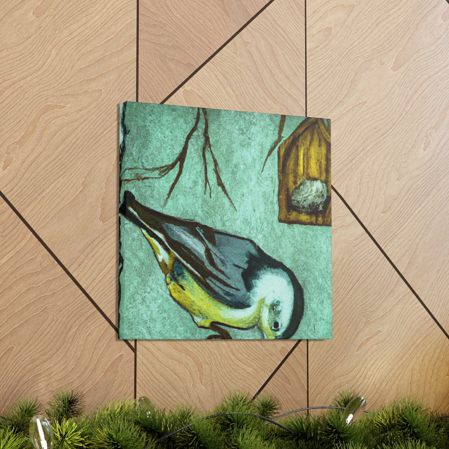 "White Nuthatch Surreality" - Canvas