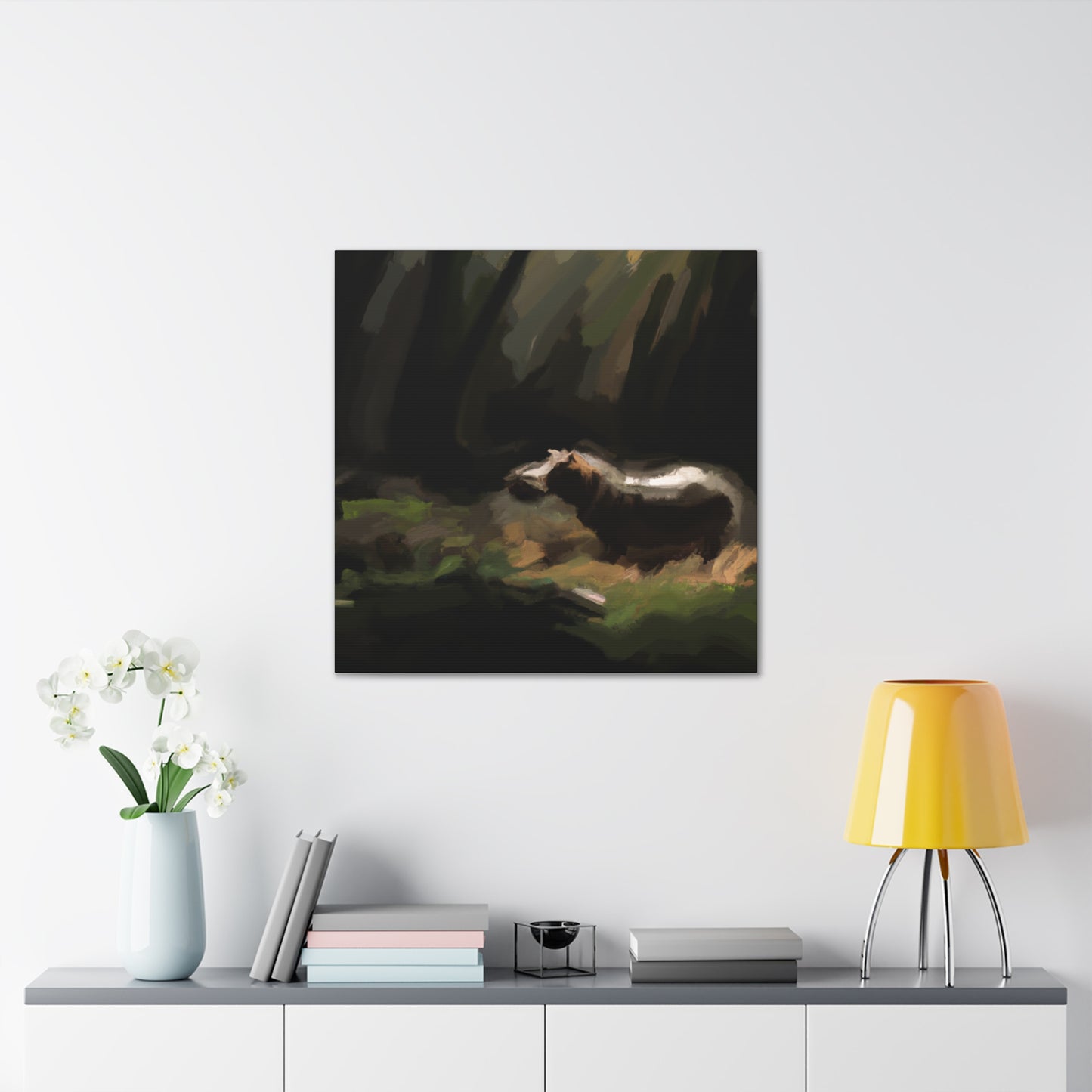 "Hippo in Impressionism" - Canvas