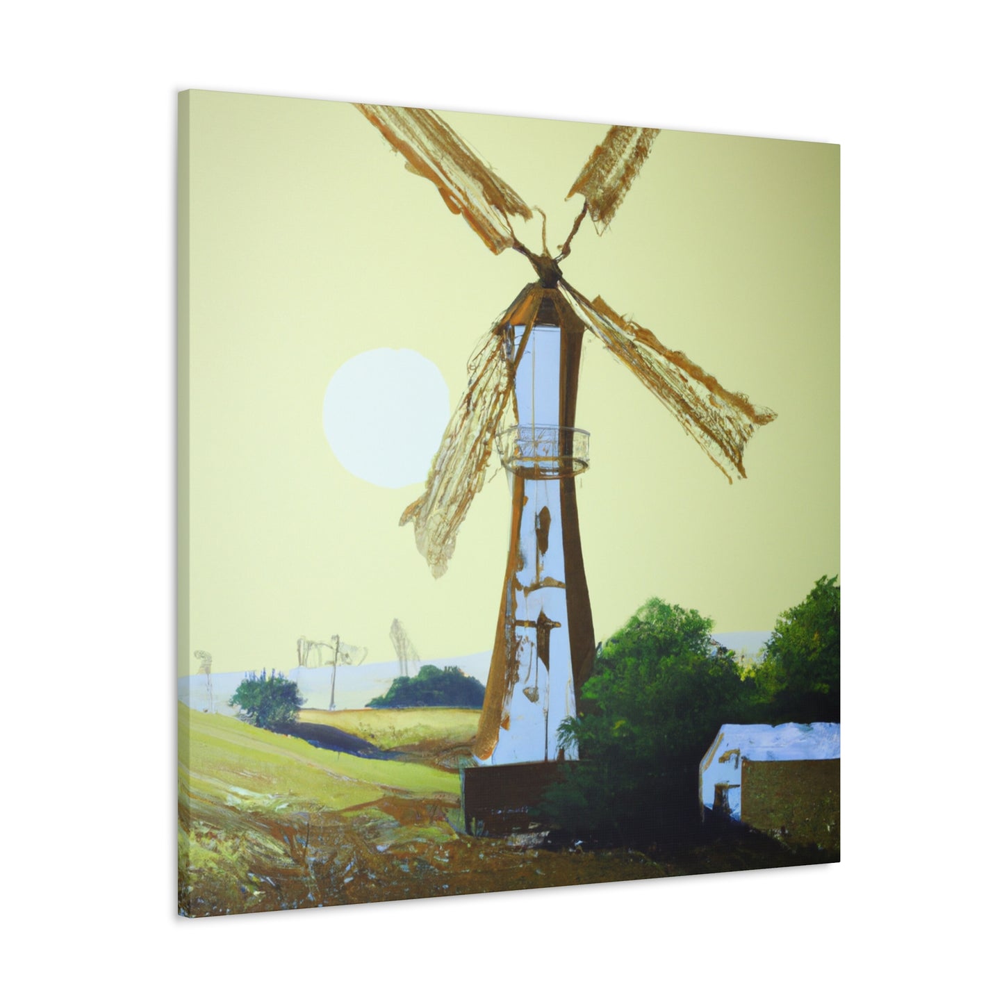 Windmill on the Hill - Canvas