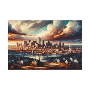 "Shimmering Beauty of Boston" - Canvas