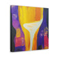 "Wine Glass Reflection" - Canvas