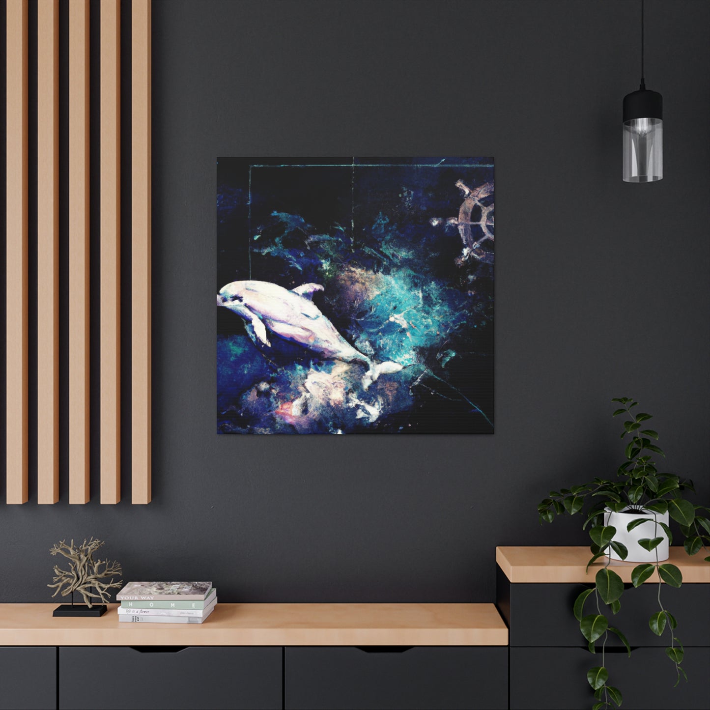 Dancing Dolphin Delight - Canvas