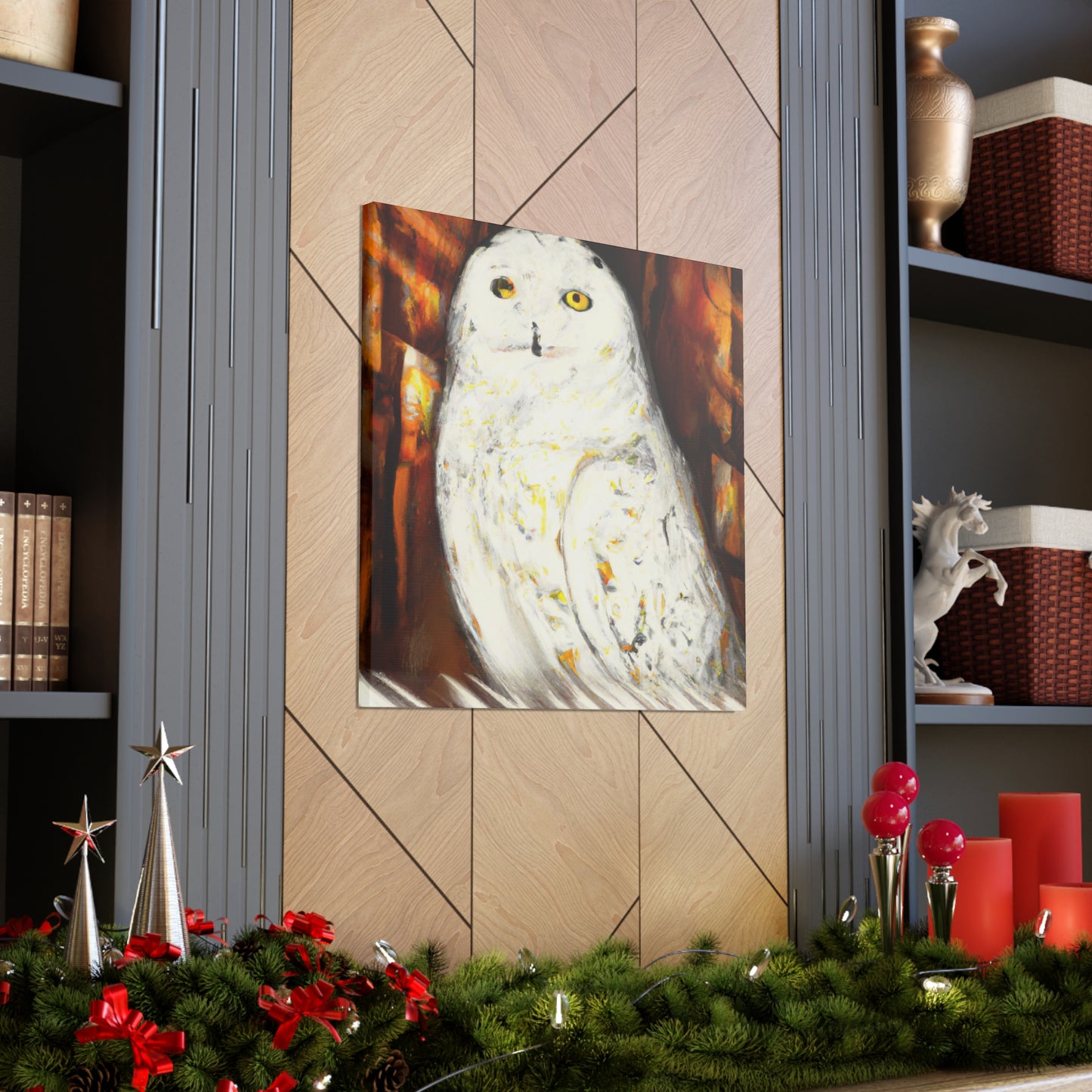 Snowy Owl Majestic Flight - Canvas