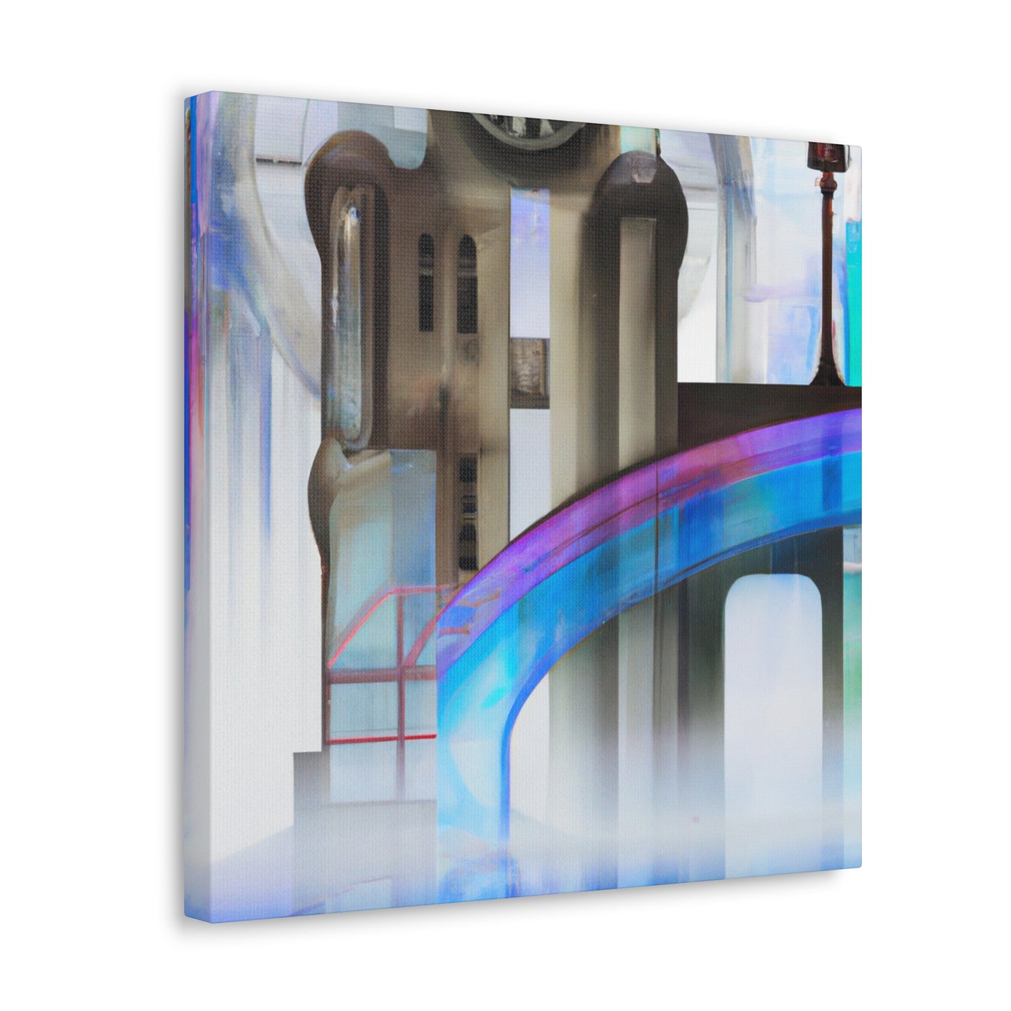 "Futurist Art Deco Dream" - Canvas