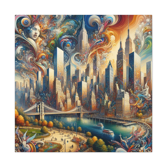 "Enchanted Gotham Splendor" - Canvas