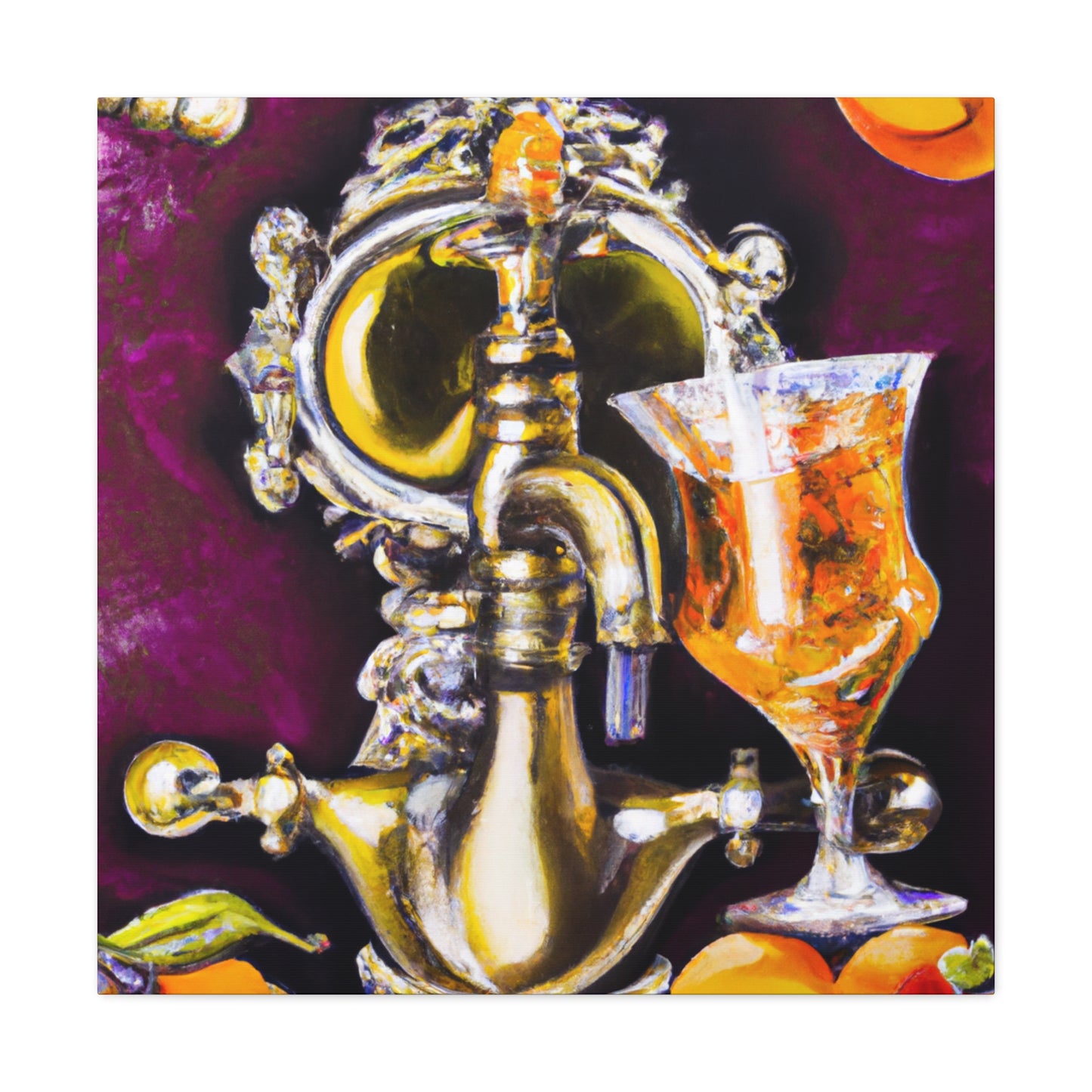 "Brewing Baroque Joy" - Canvas