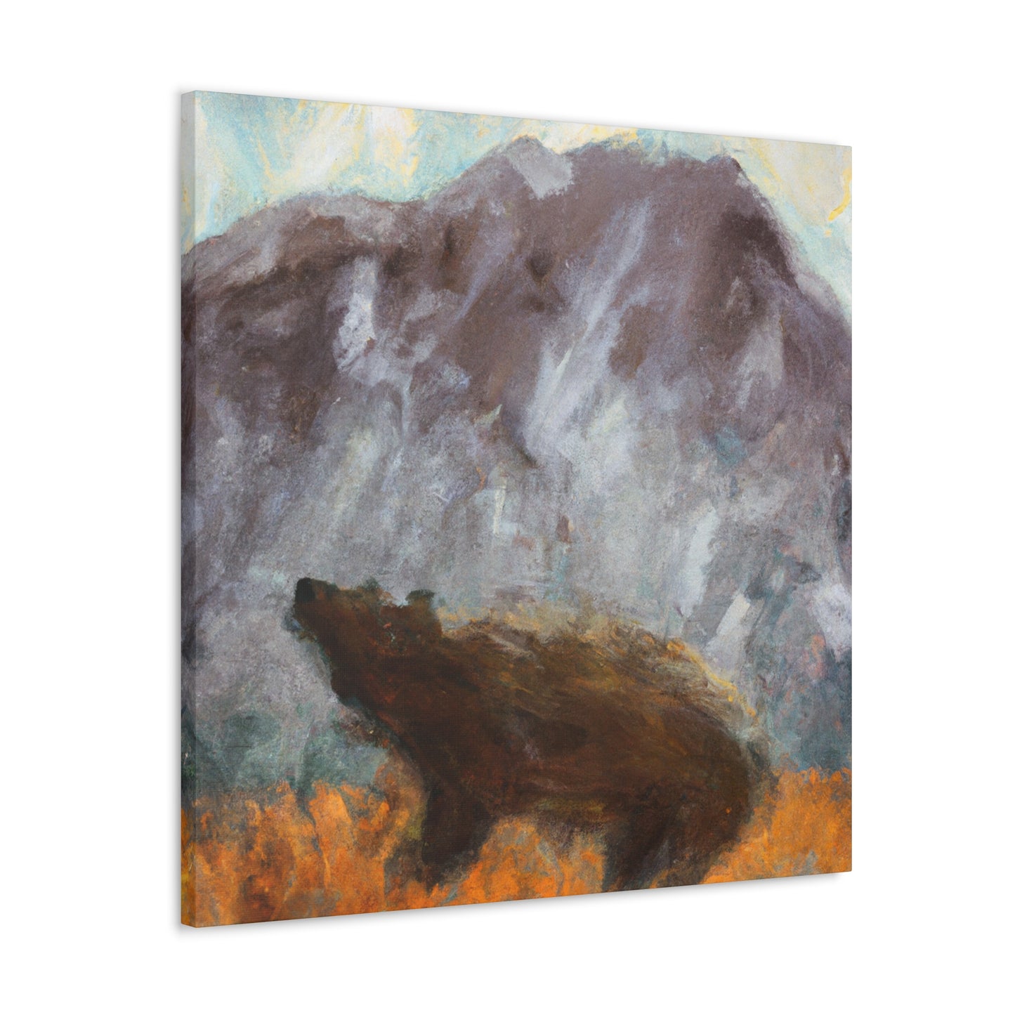 "The Brown Bear Roars" - Canvas