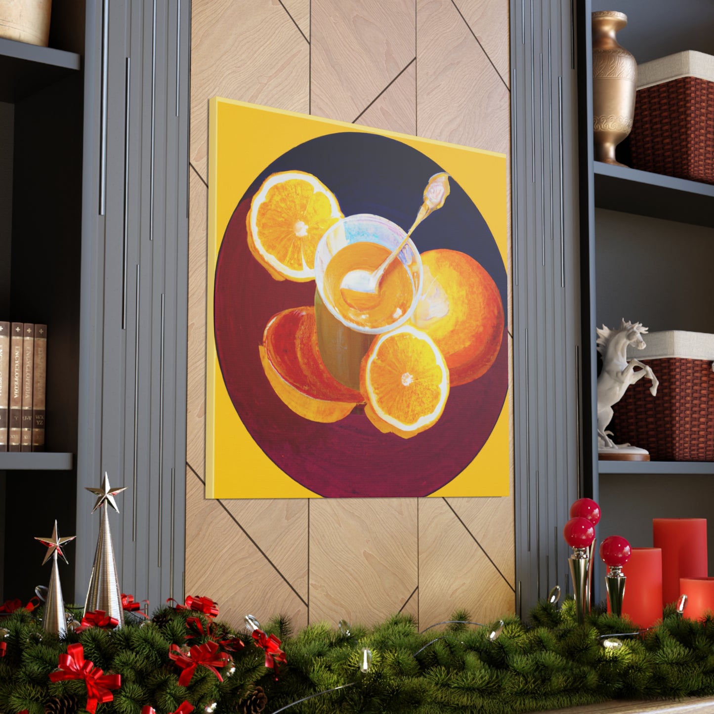 Orange in Art Nouveau - Canvas