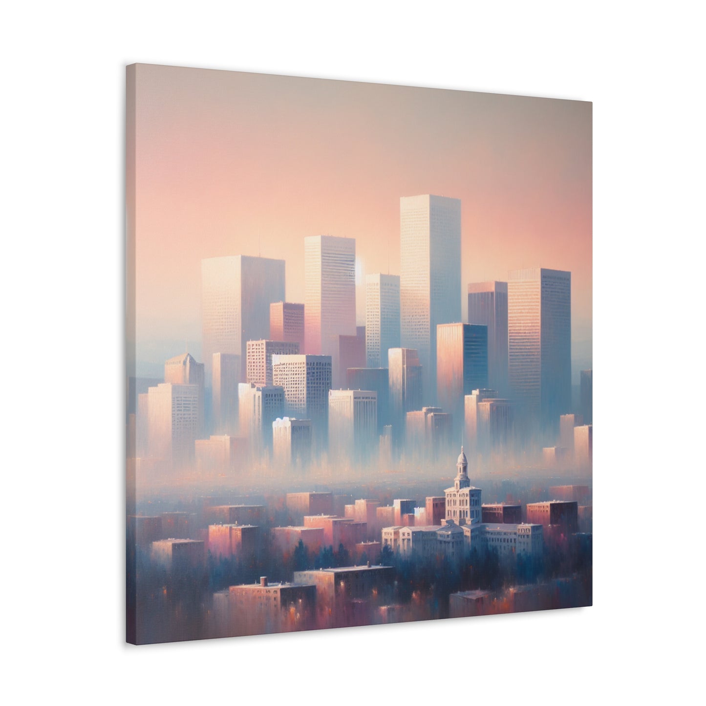 Muted Urban Serenity - Canvas