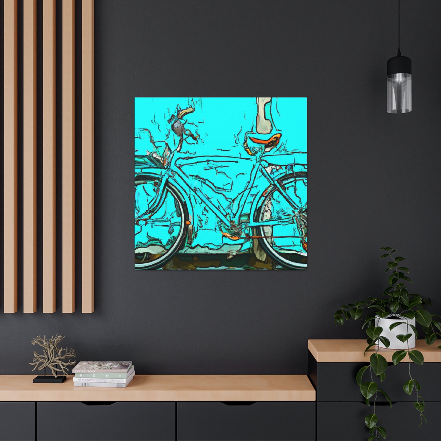 "Bicycle Through Nature's Beauty" - Canvas