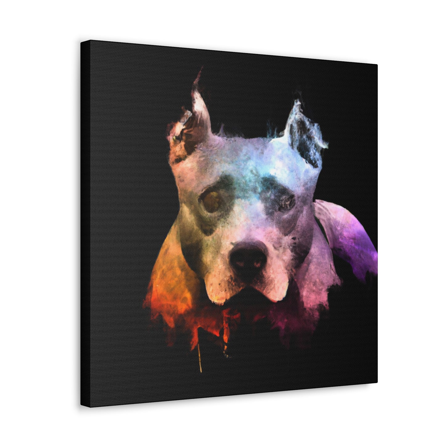 Pitbull in Candlelight - Canvas