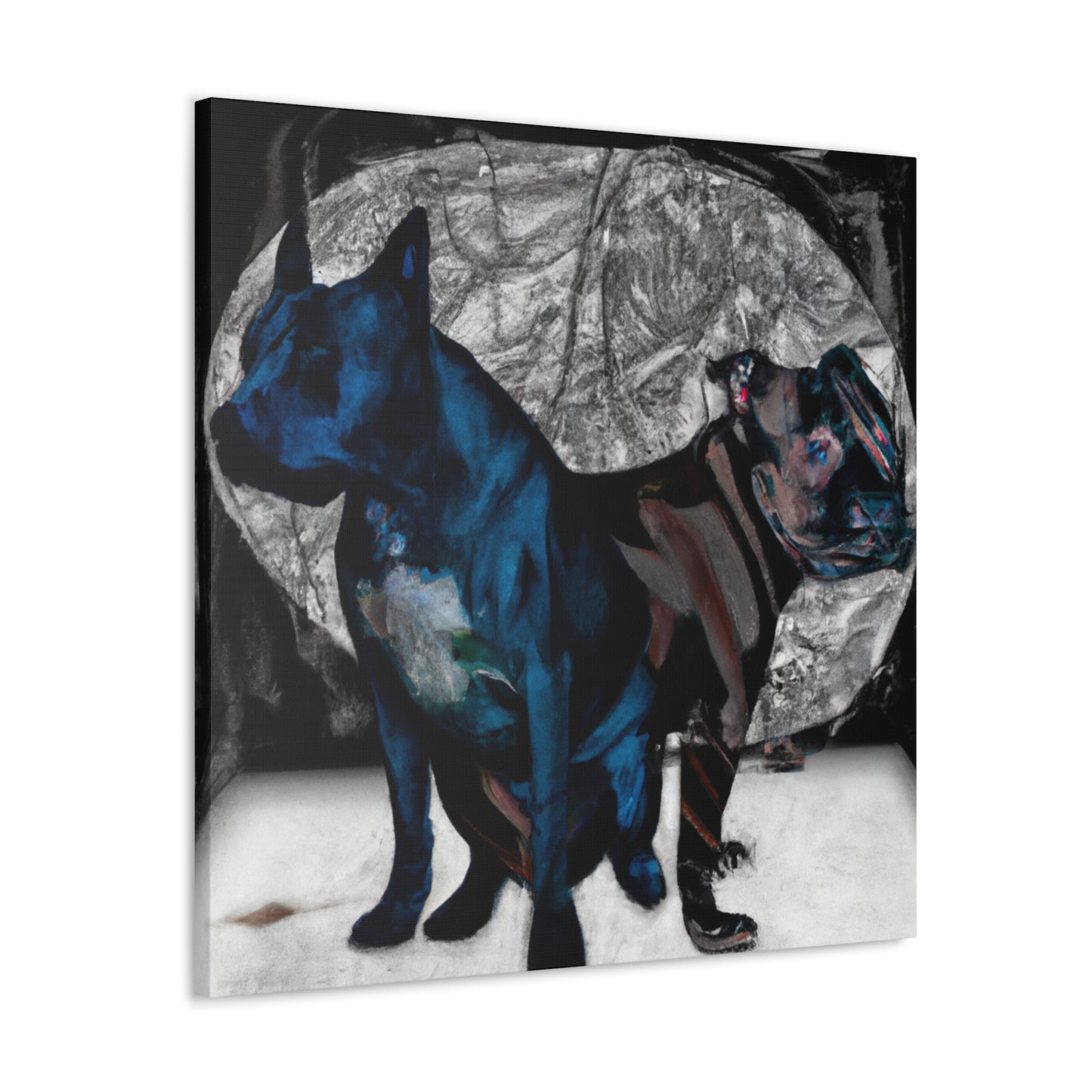 Pitbull In Wonderland - Canvas