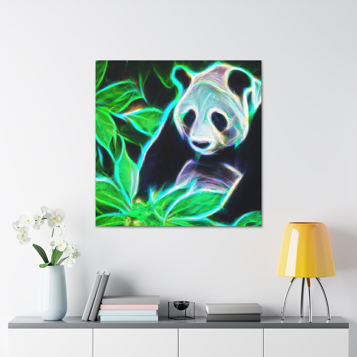 Giant Panda Mosaic Art - Canvas