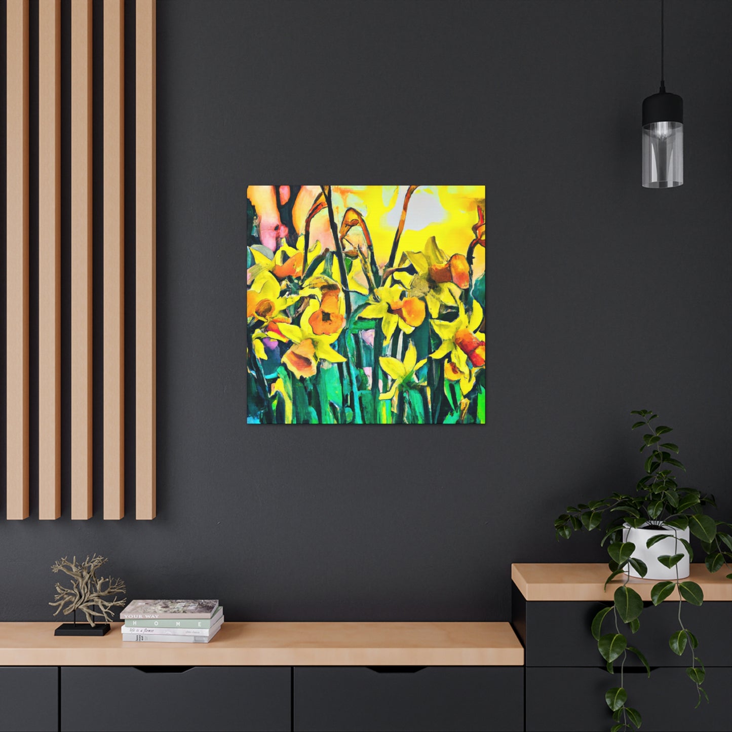 "A Bursting Daffodil" - Canvas