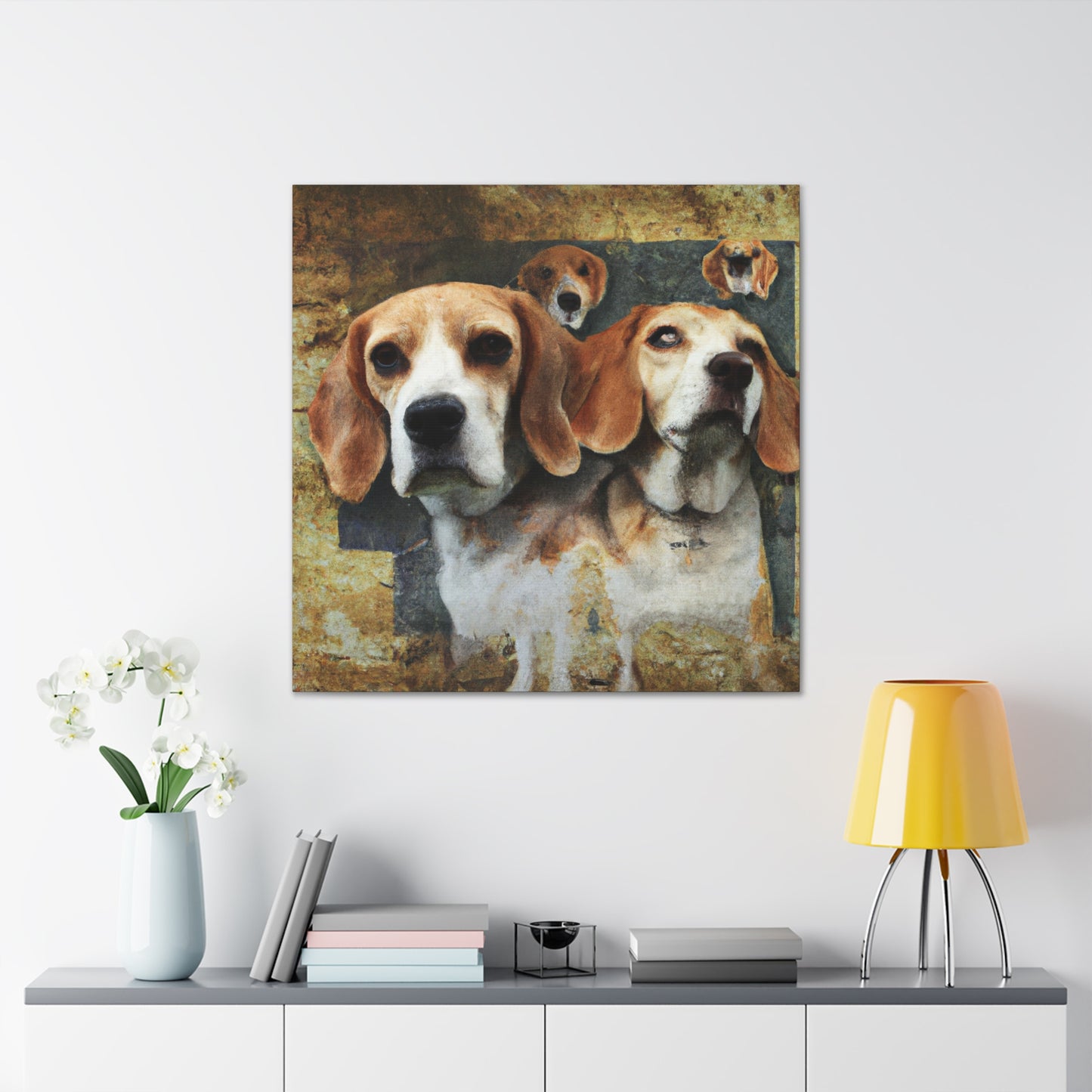 "Beagle in a Dreamscape" - Canvas