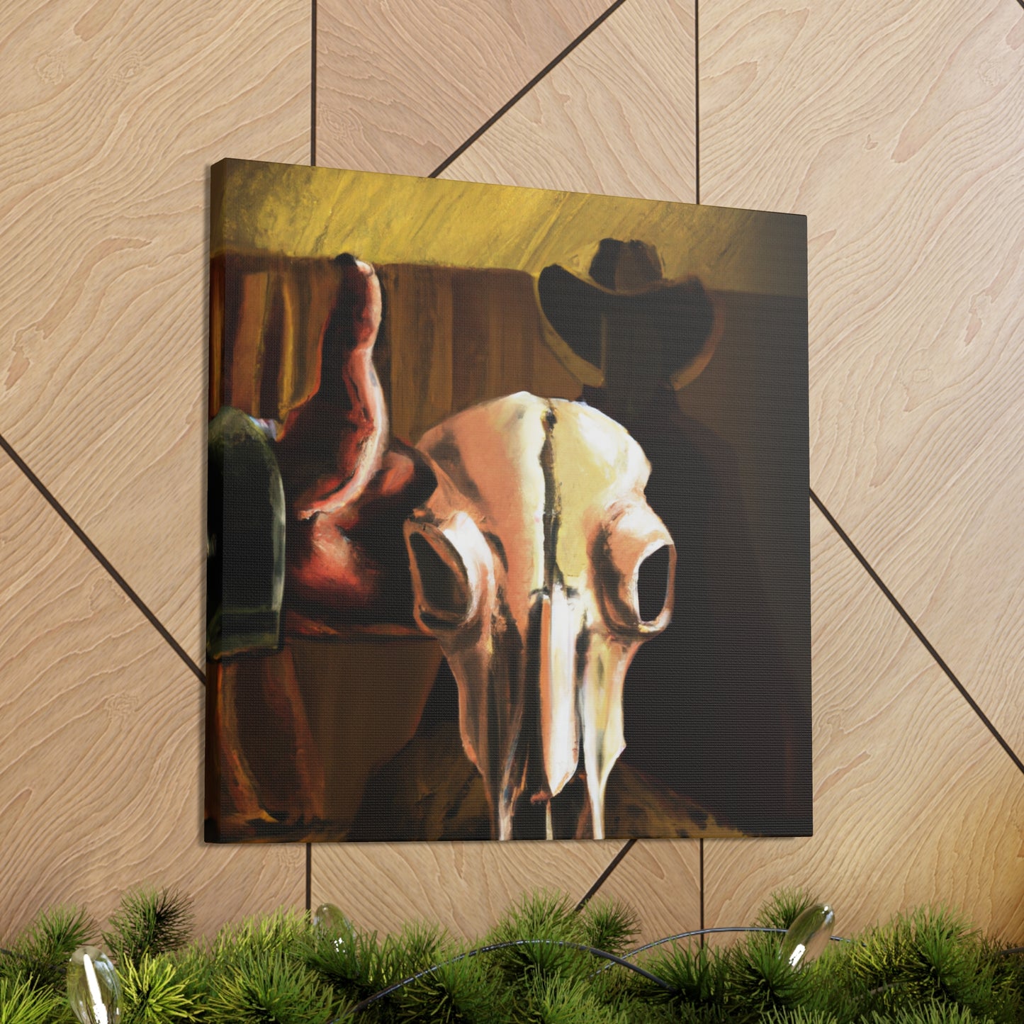 Cow Skull Apollo Dream - Canvas