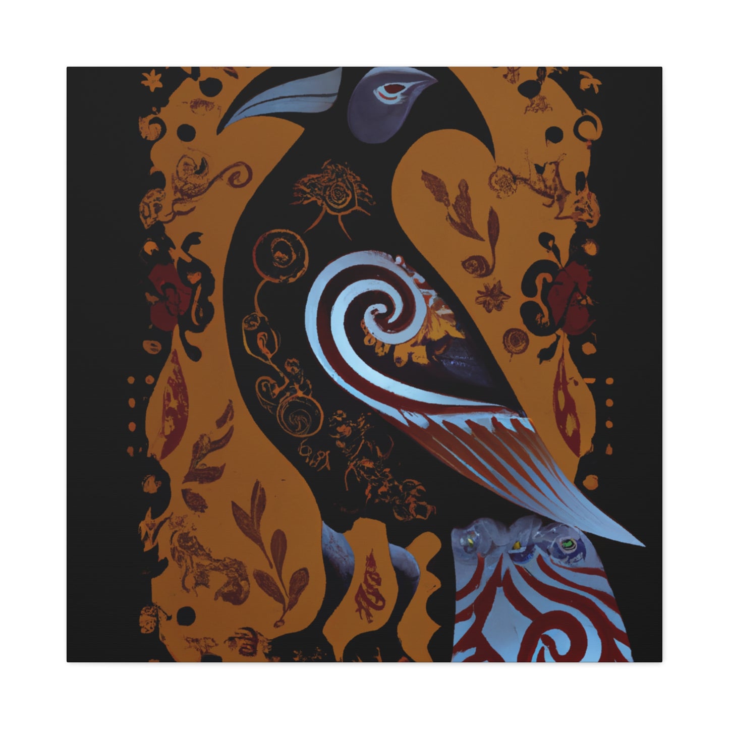 "American Crow Art Deco" - Canvas