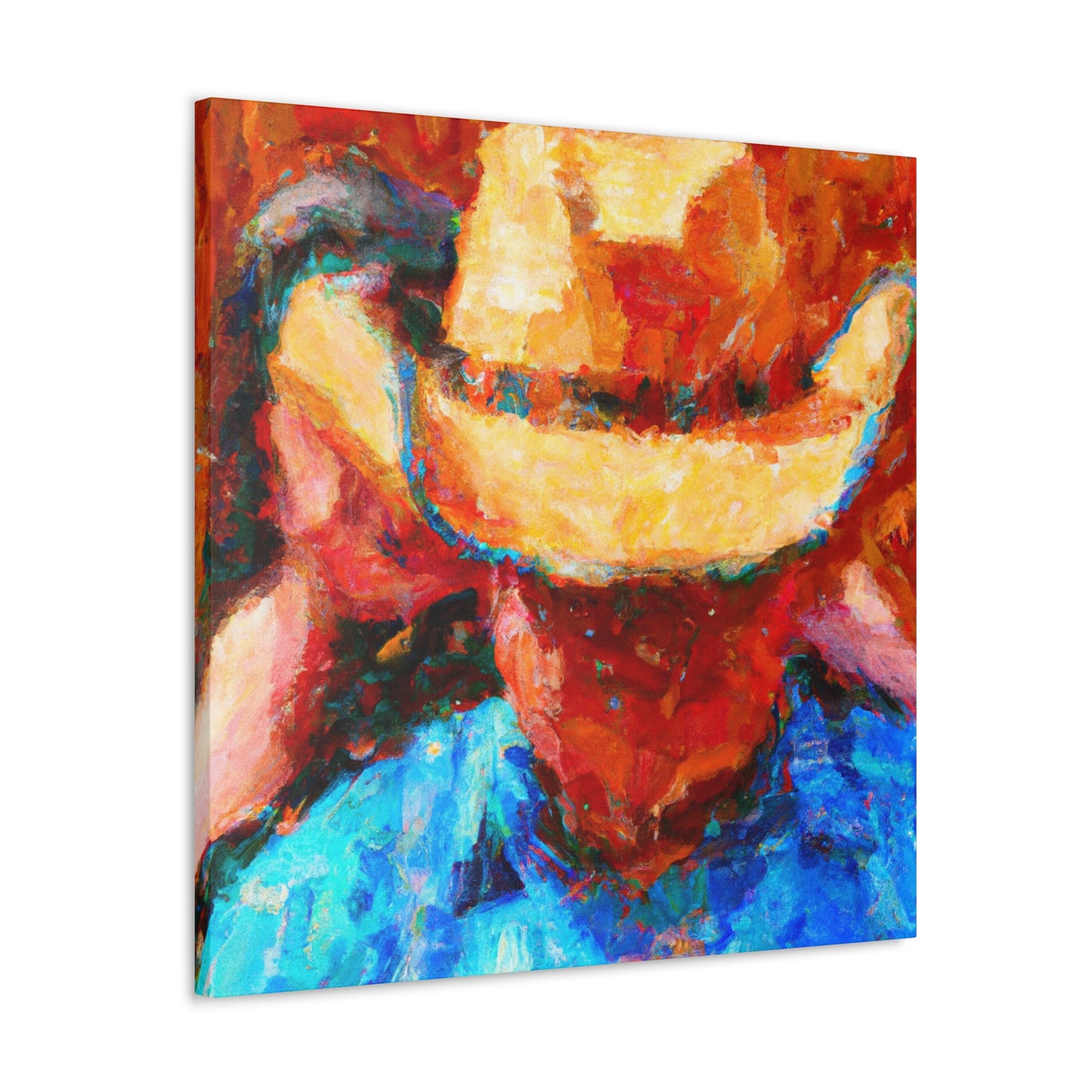 "Cowboy Hat Reminiscence" - Canvas