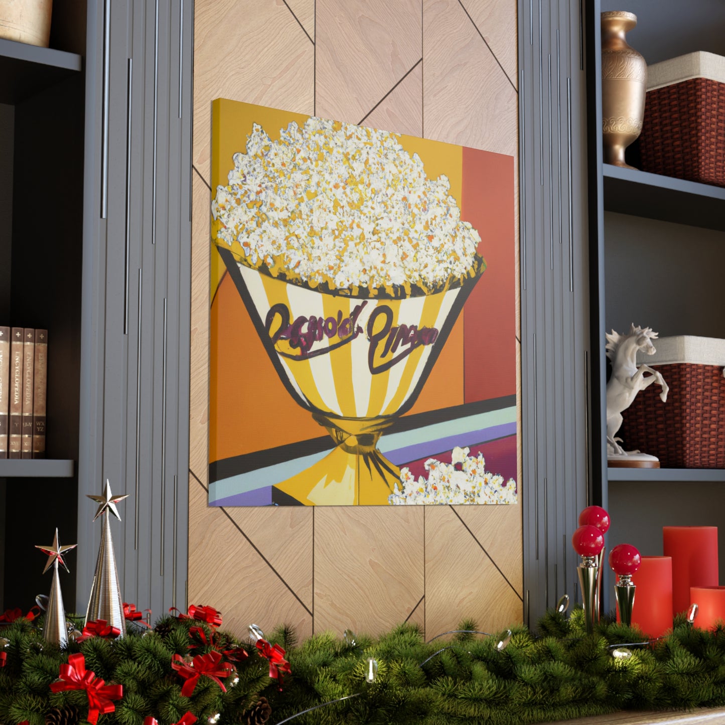 "Popcorn Art Deco Dream" - Canvas