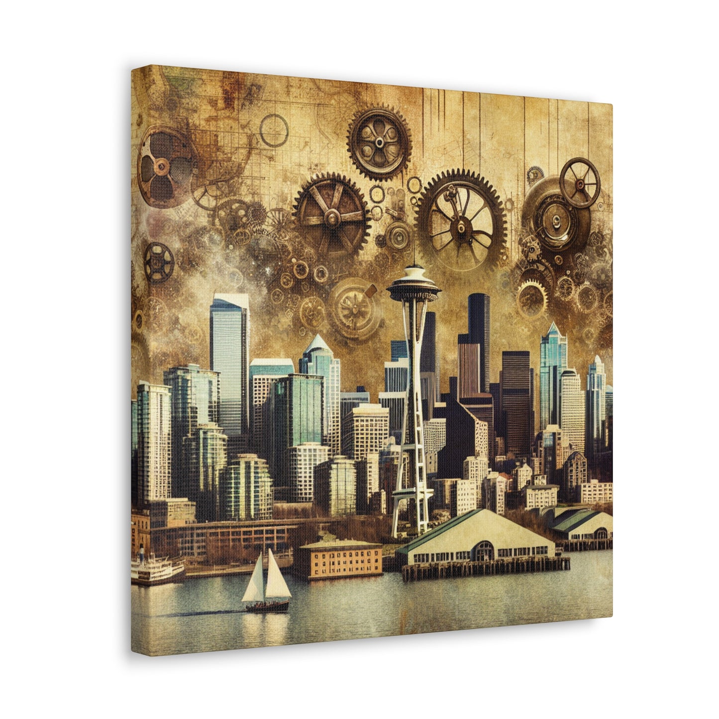 "Mechanical Majesty in Seattle" - Canvas