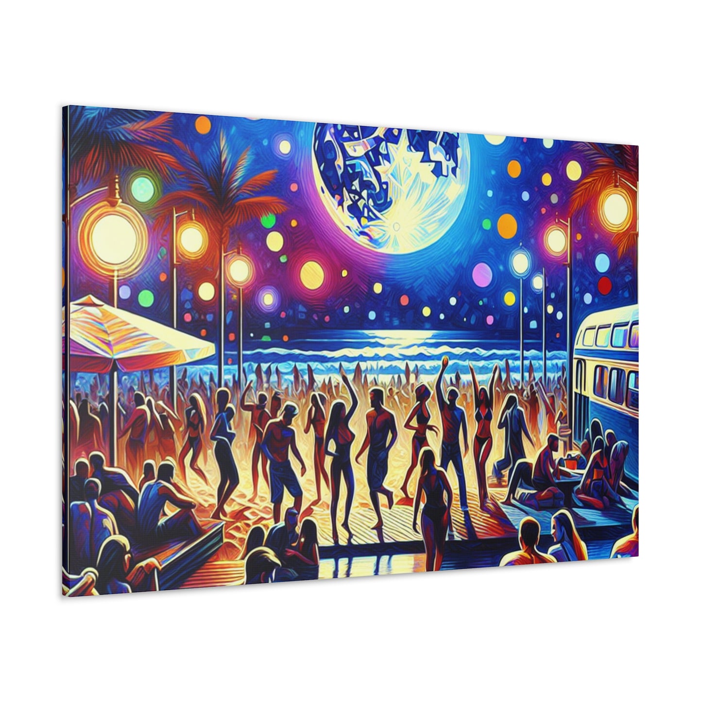 Lunar Celebration on Shore - Canvas