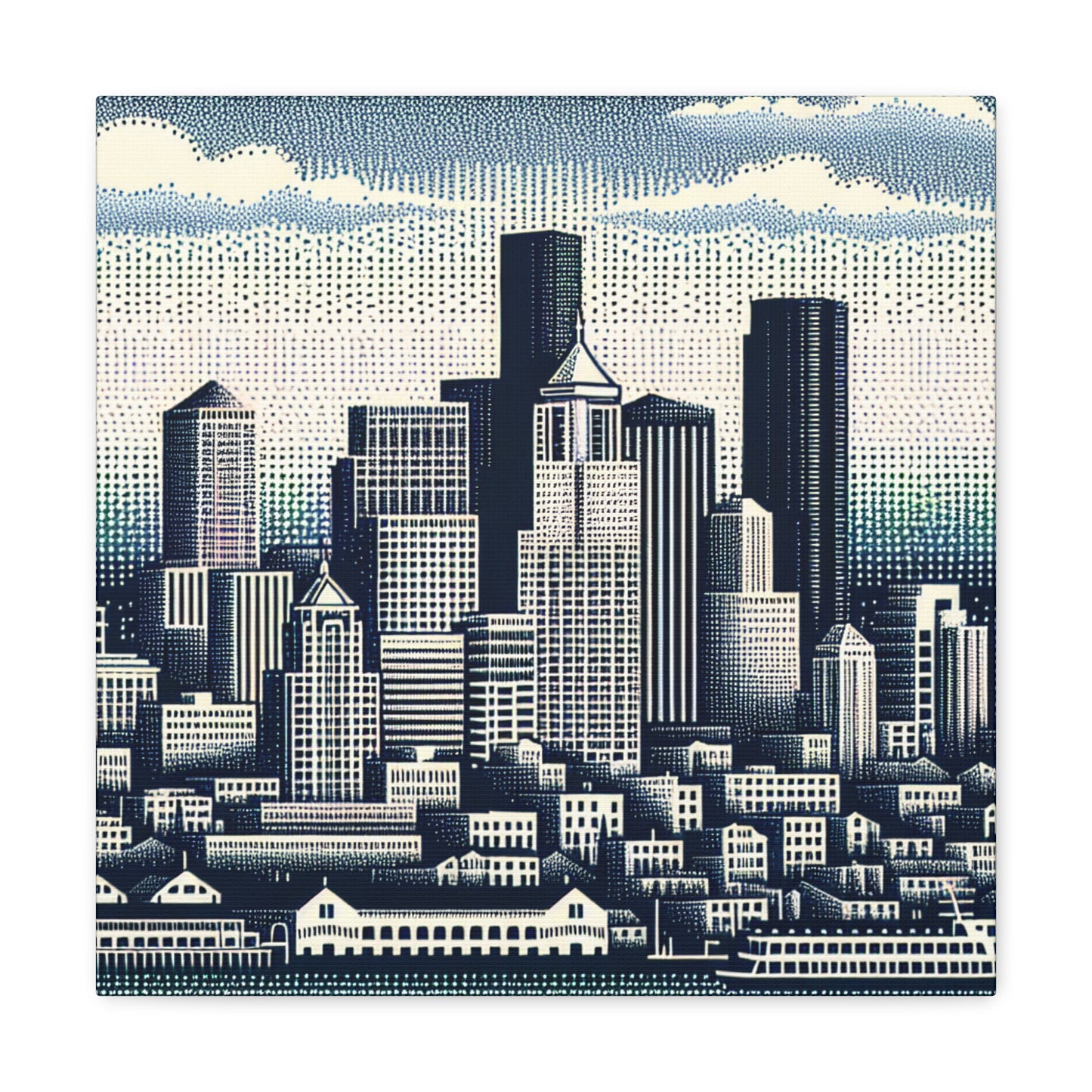 "Emerald City Impressions" - Canvas