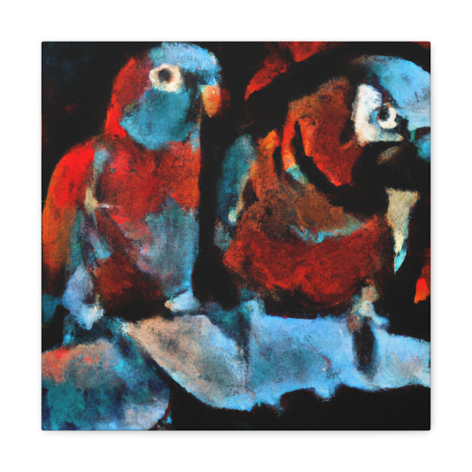 "Conures in Abstract Form" - Canvas