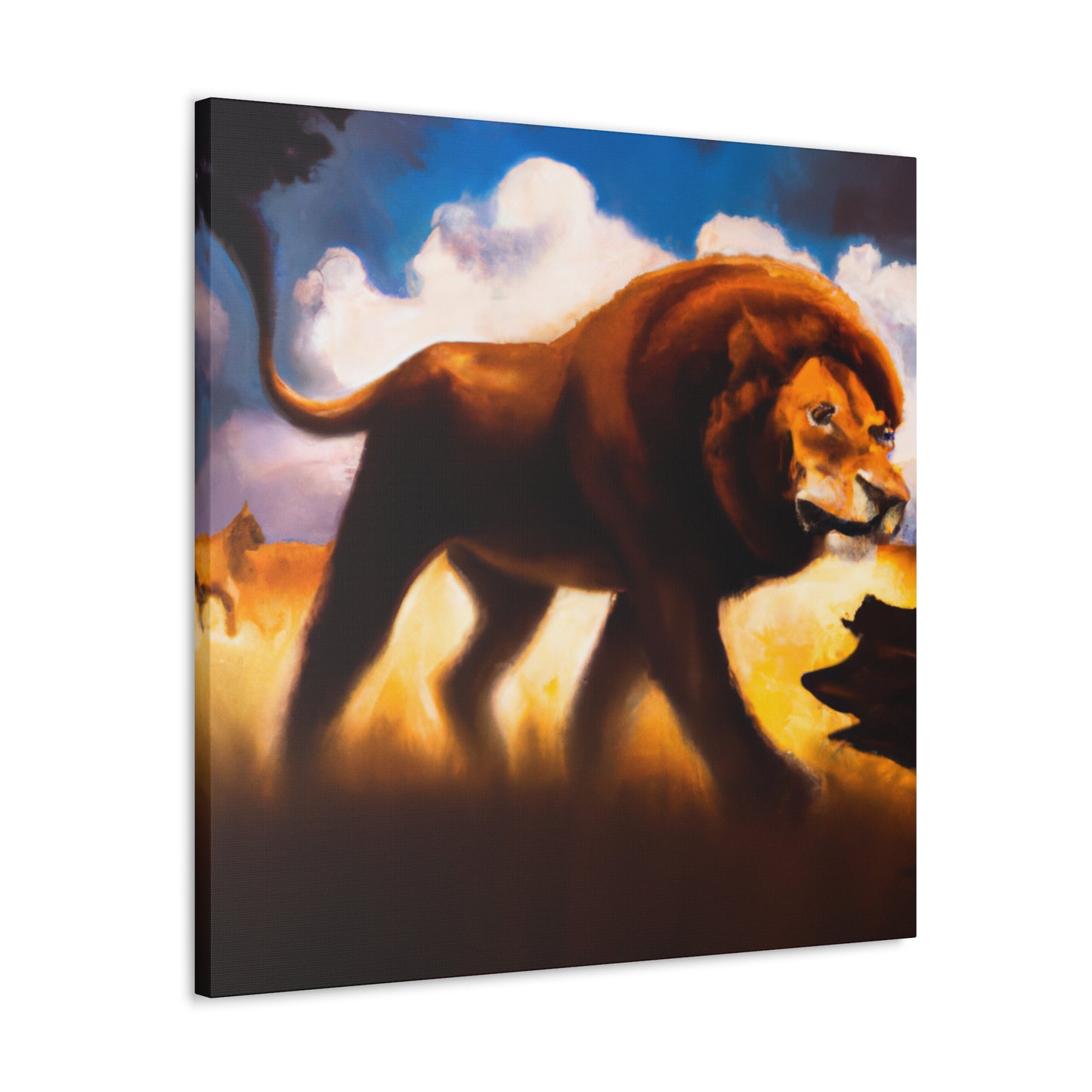 "Lion in Dreamscape" - Canvas