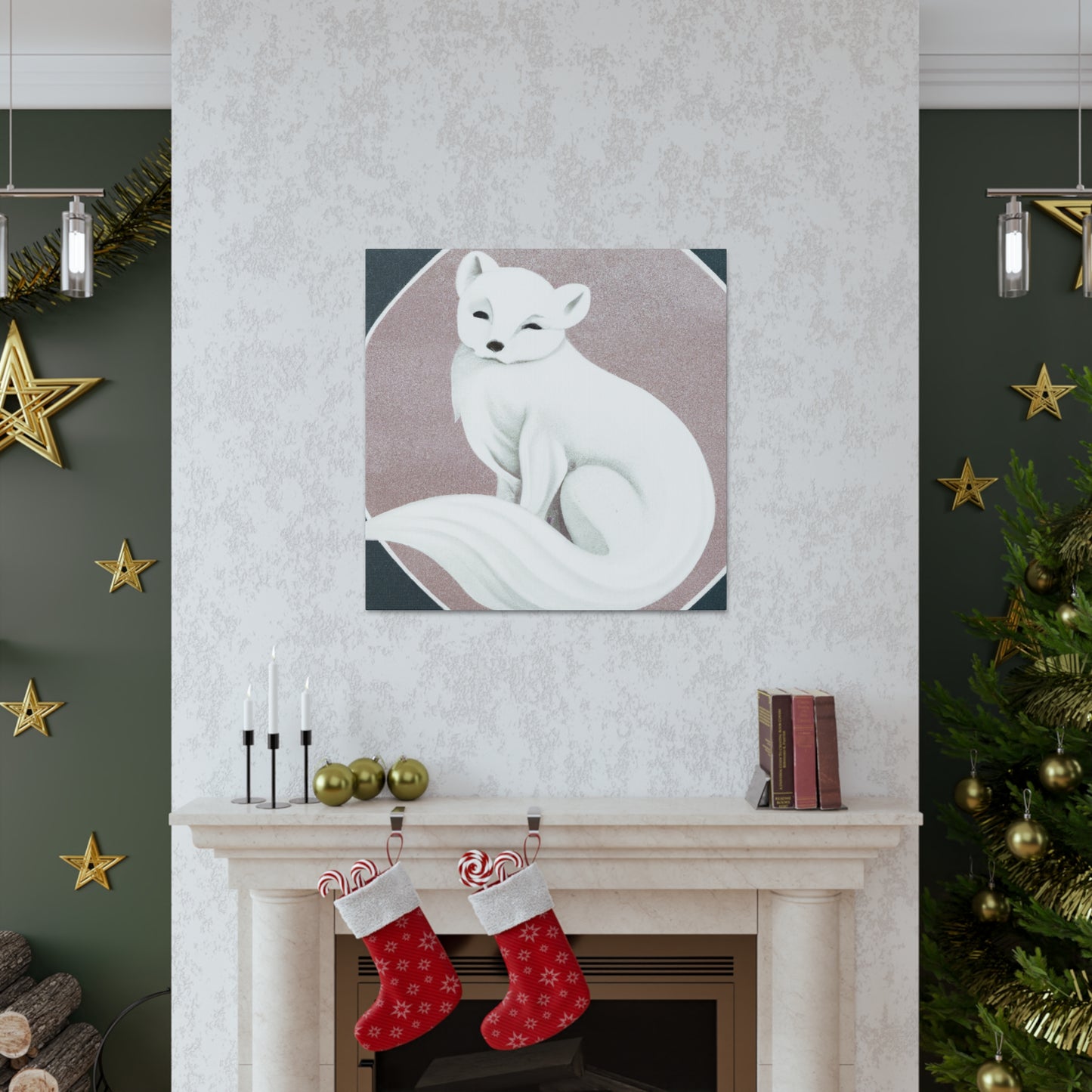 "Arctic Fox in Snow" - Canvas