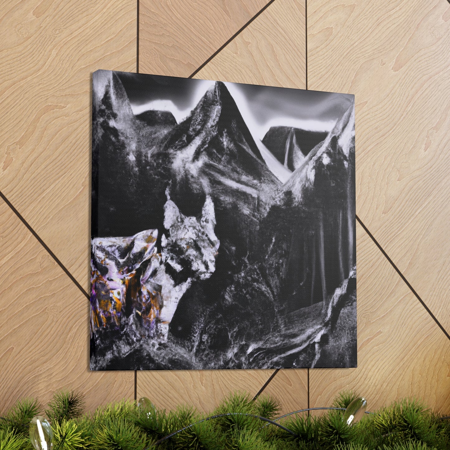 "Lynx's Mystic Reflection" - Canvas