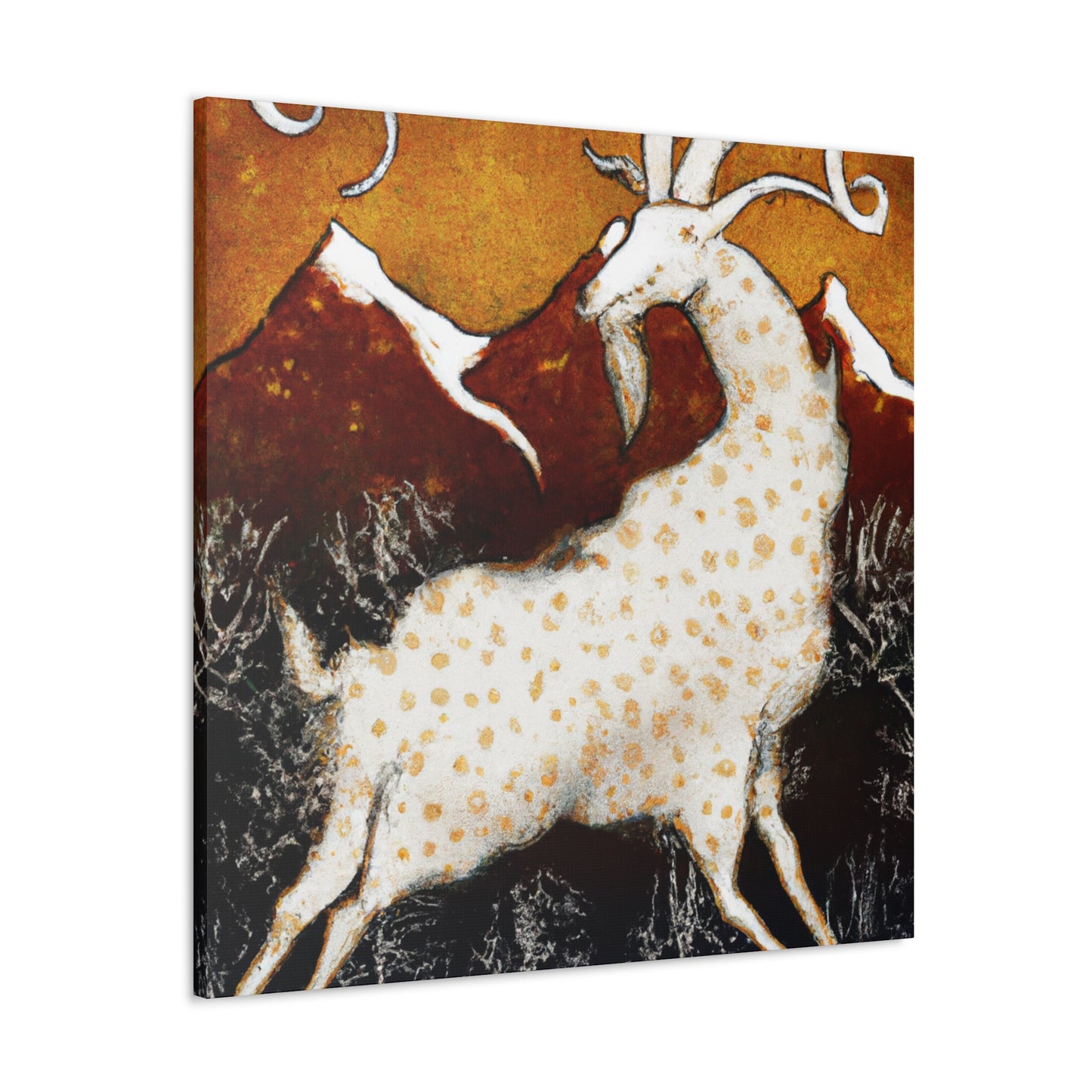 Chamois in Rococo Style - Canvas