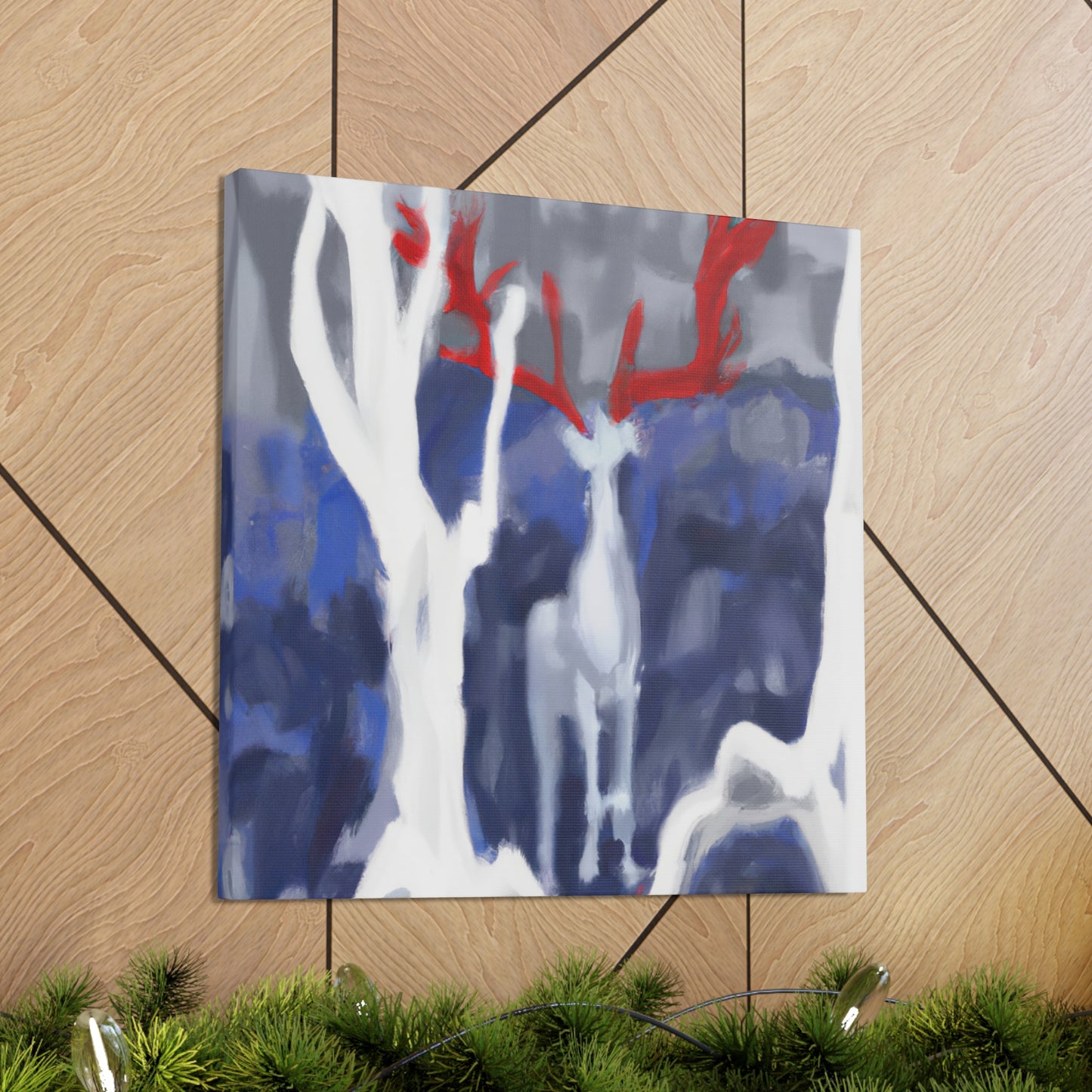 Deer in Abstract Style - Canvas