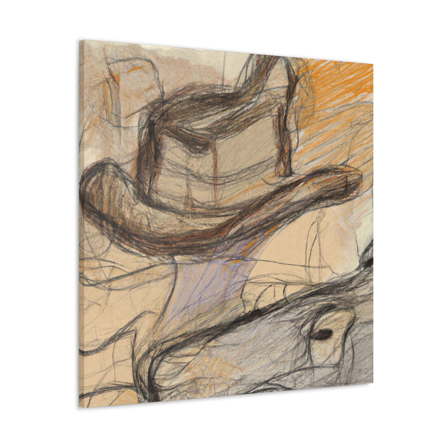 "Cowboy Hat Reflection" - Canvas