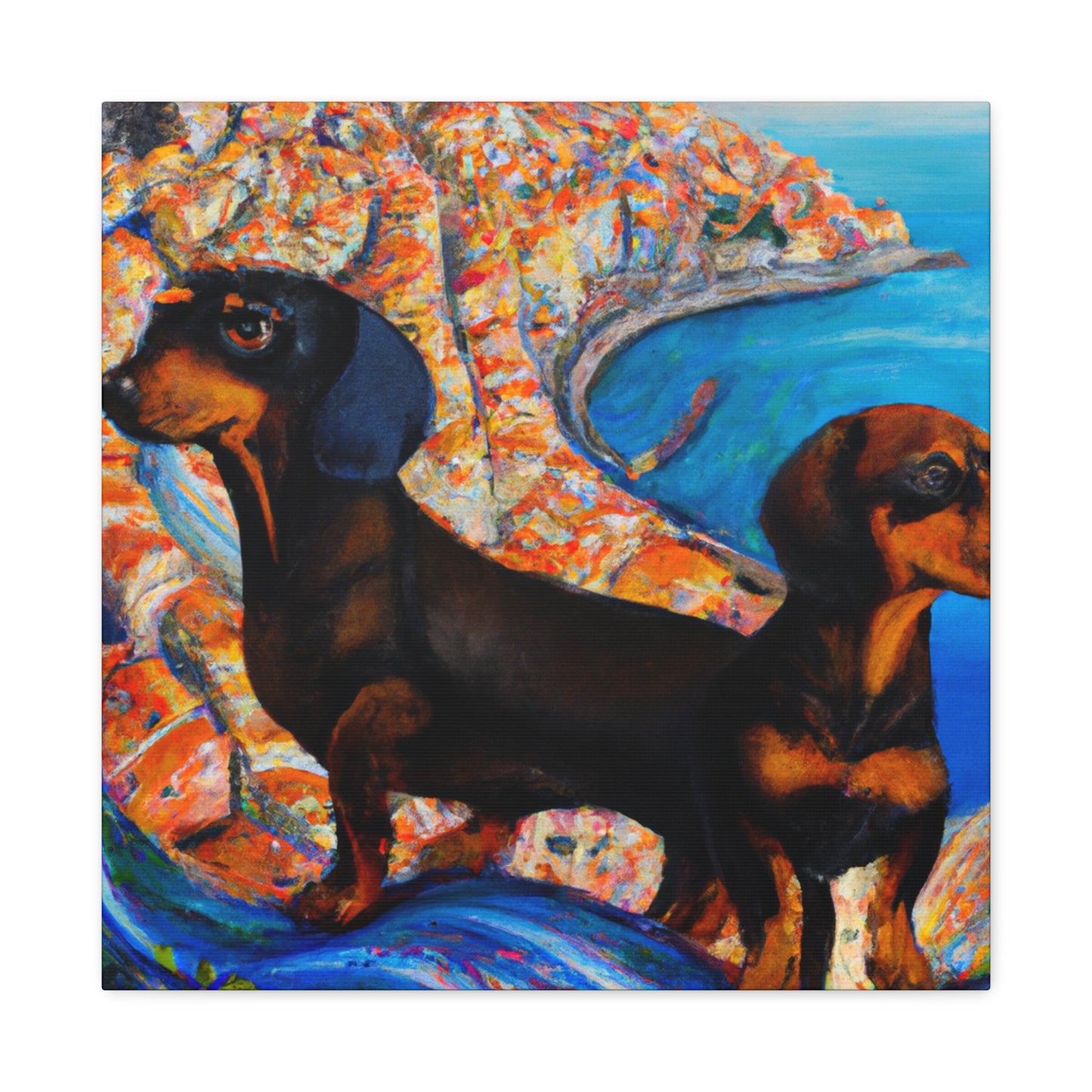 Dachshunds in Artwork - Canvas