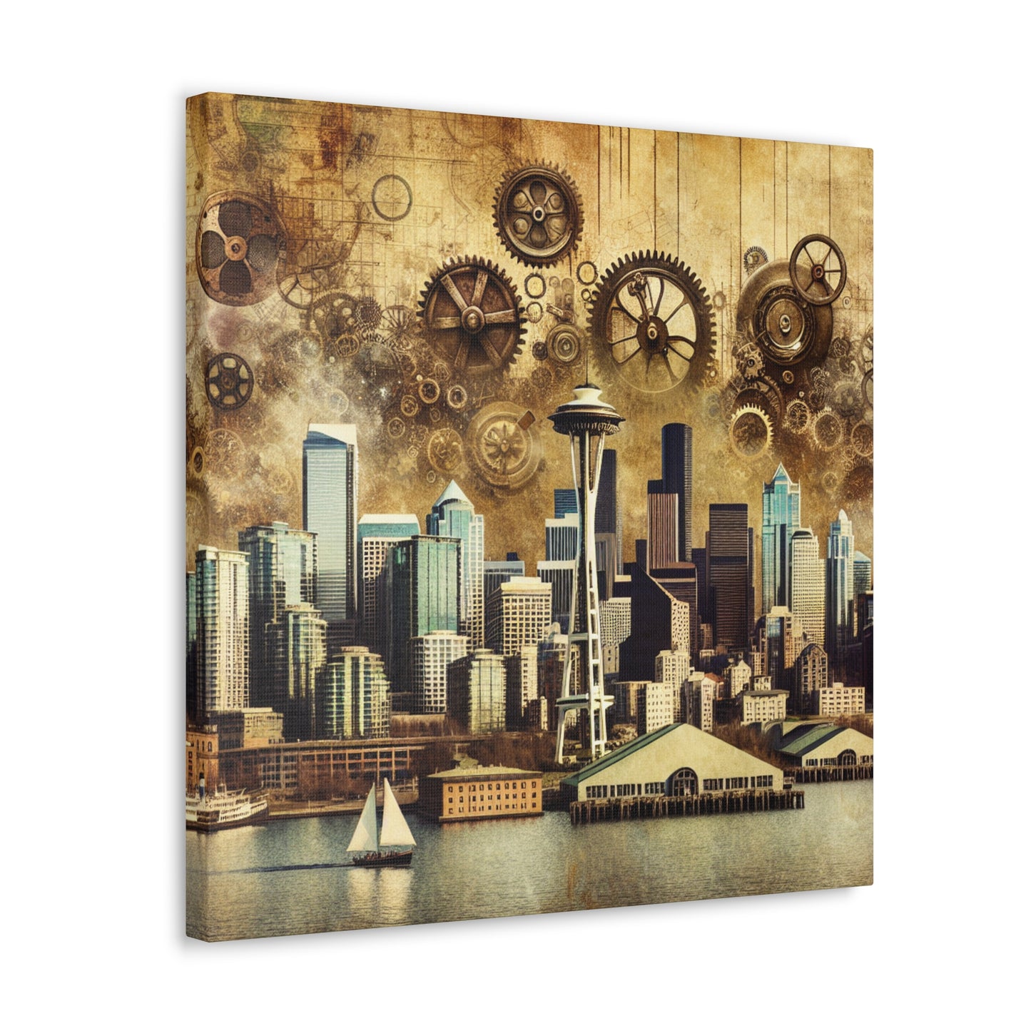 "Mechanical Majesty in Seattle" - Canvas