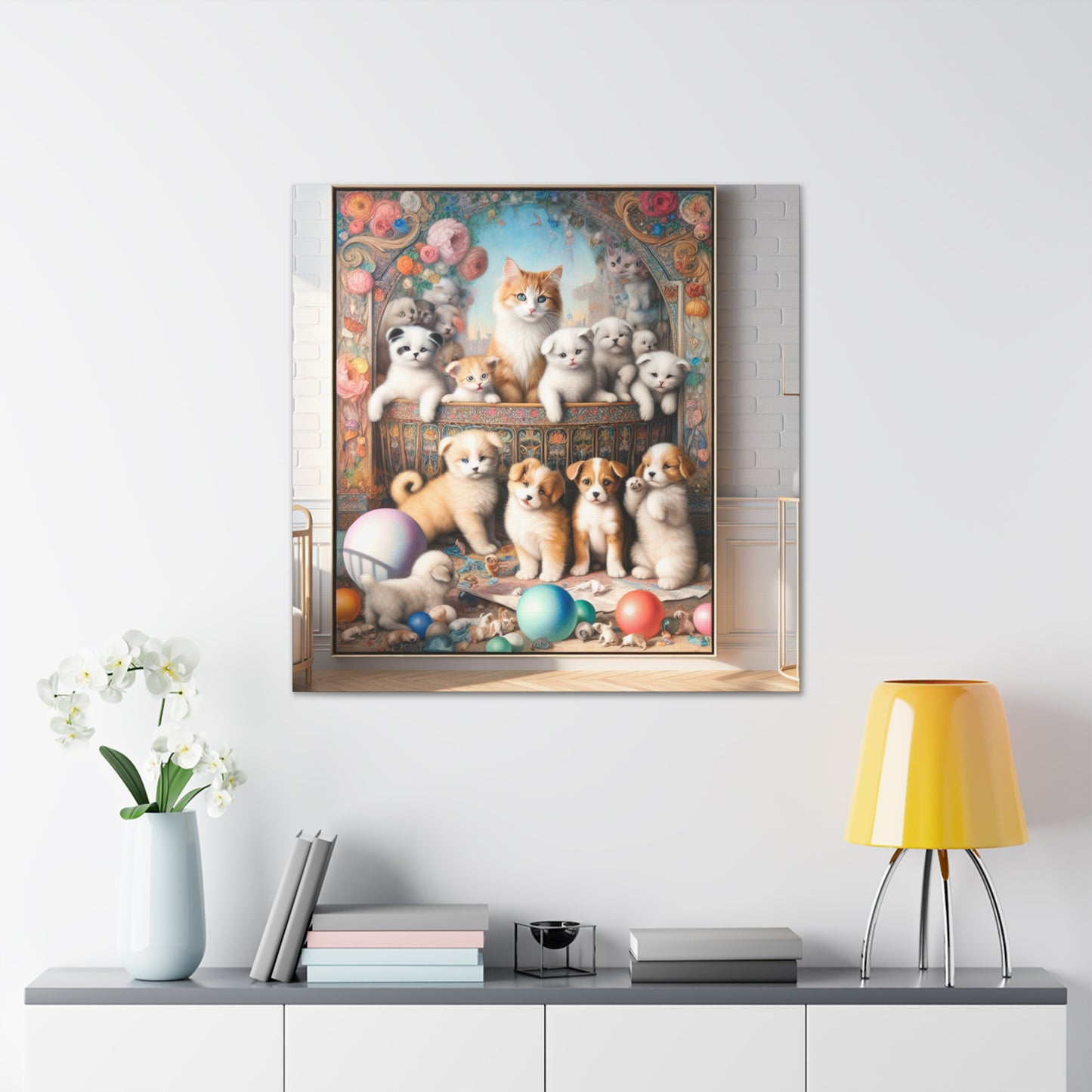 "Pawsome Pounce Parade" - Canvas