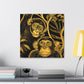 Chimpanzee in Rococo - Canvas