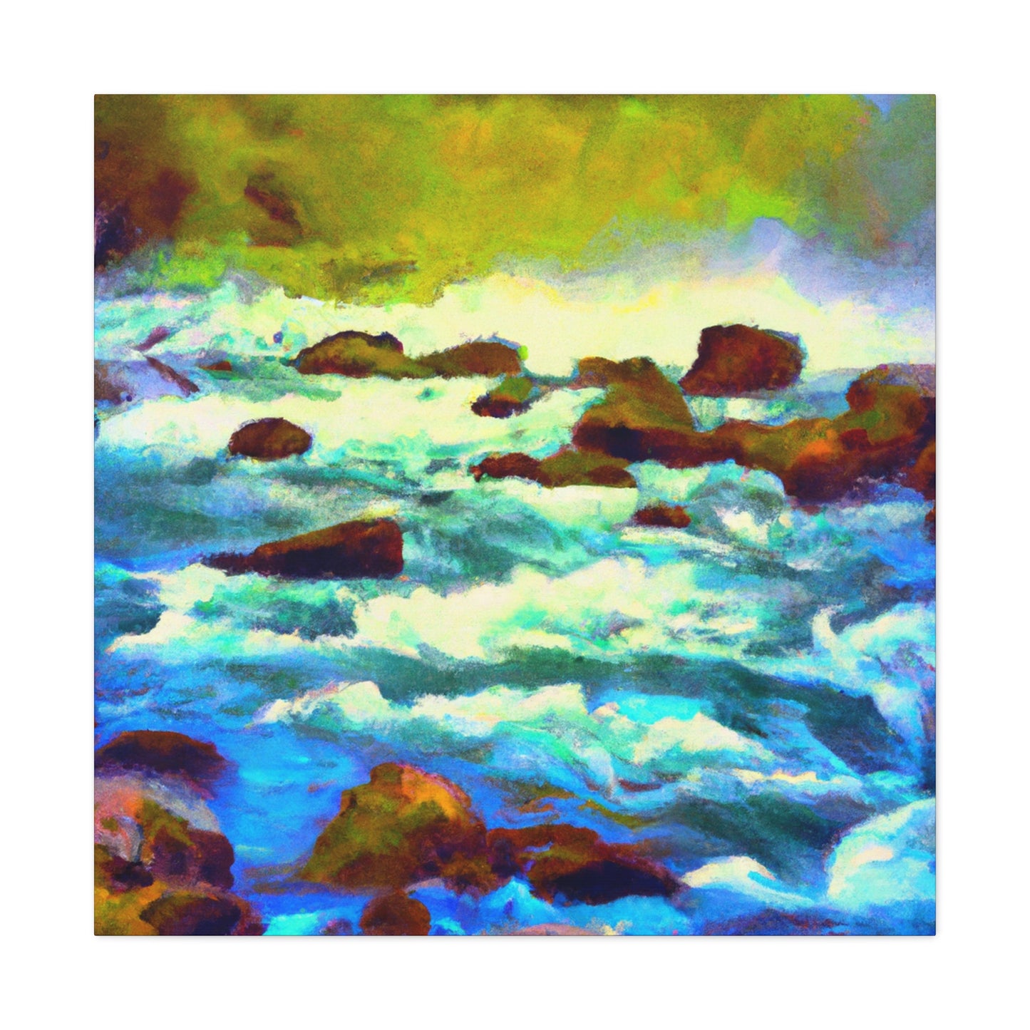 "River Reflections Impressionism" - Canvas