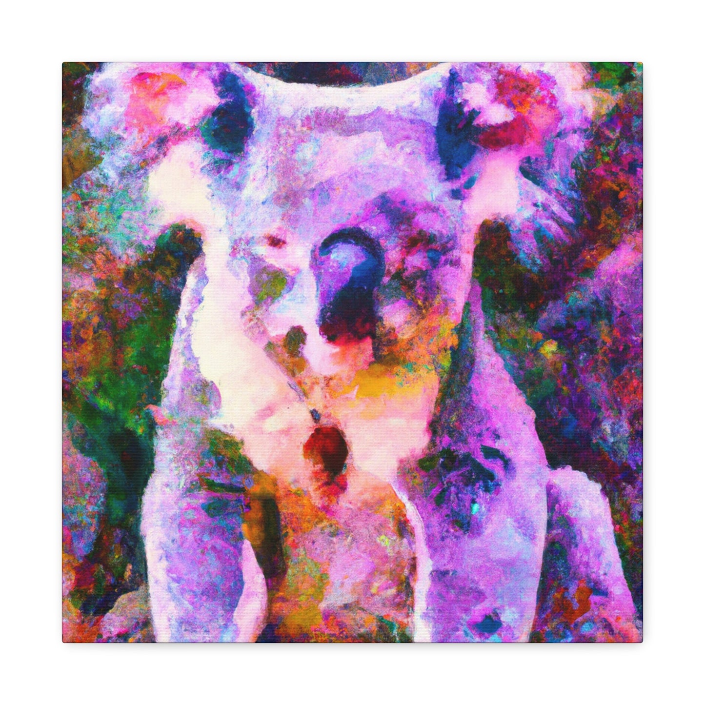 "Koala in Impressionist Hues" - Canvas