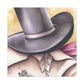 "Cowboy Hat Exuberance" - Canvas