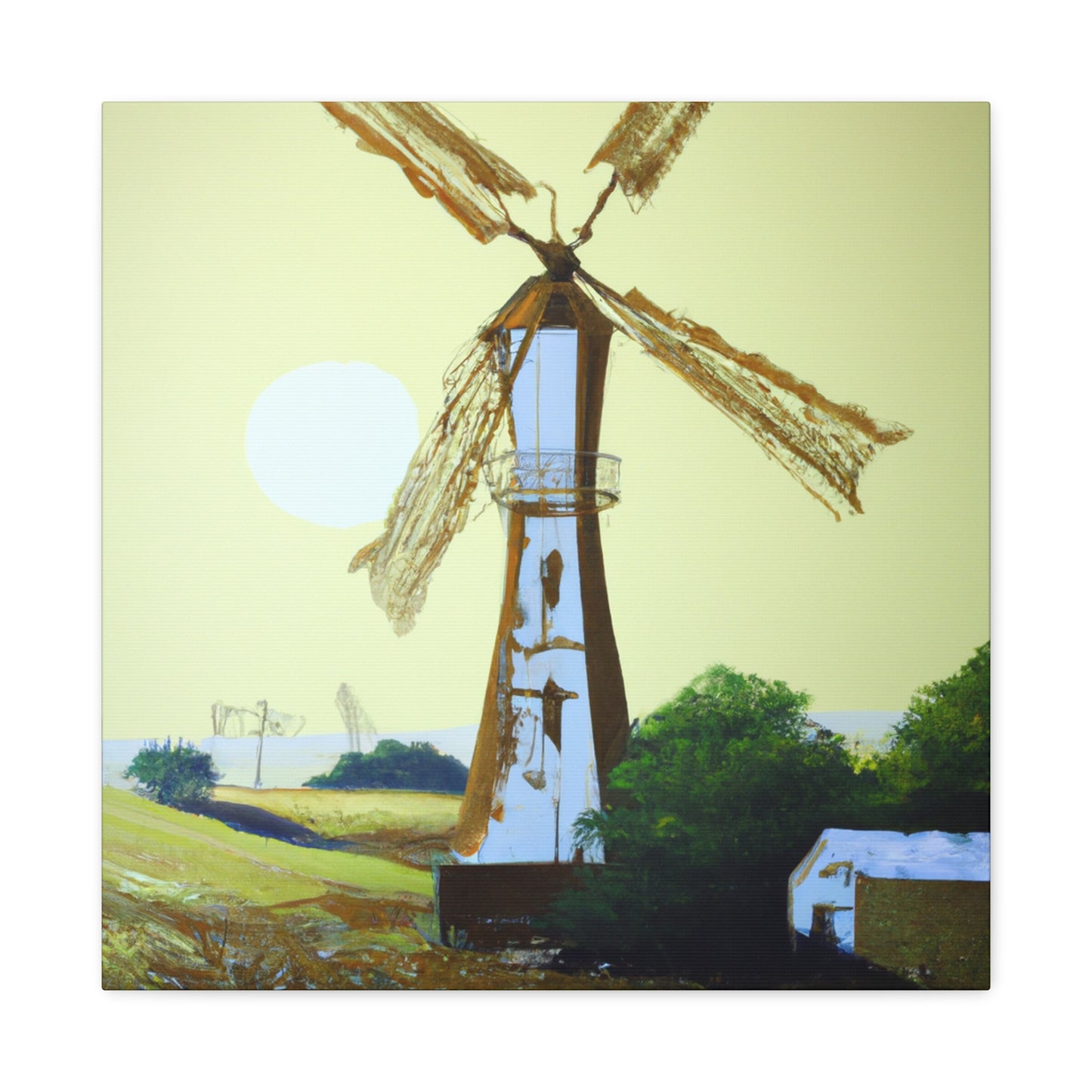 Windmill on the Hill - Canvas