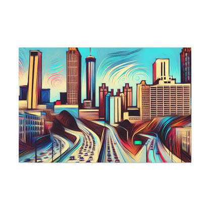 "Unveiled Urban Illusions" - Canvas