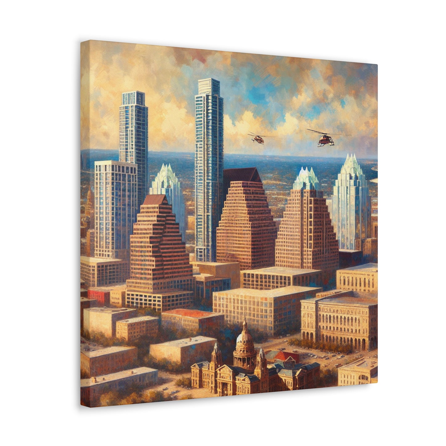 "Vibrant Austin Reverie" - Canvas