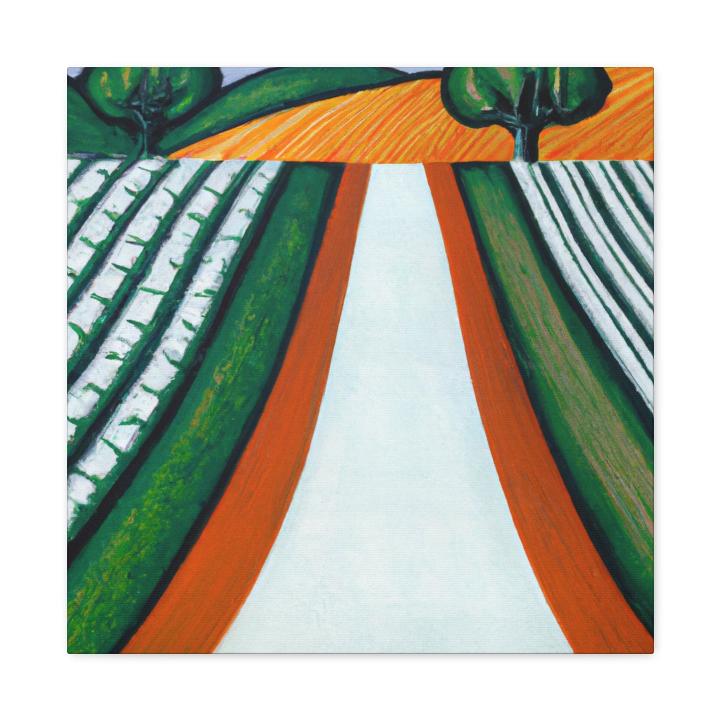 "Country Road Art Deco" - Canvas