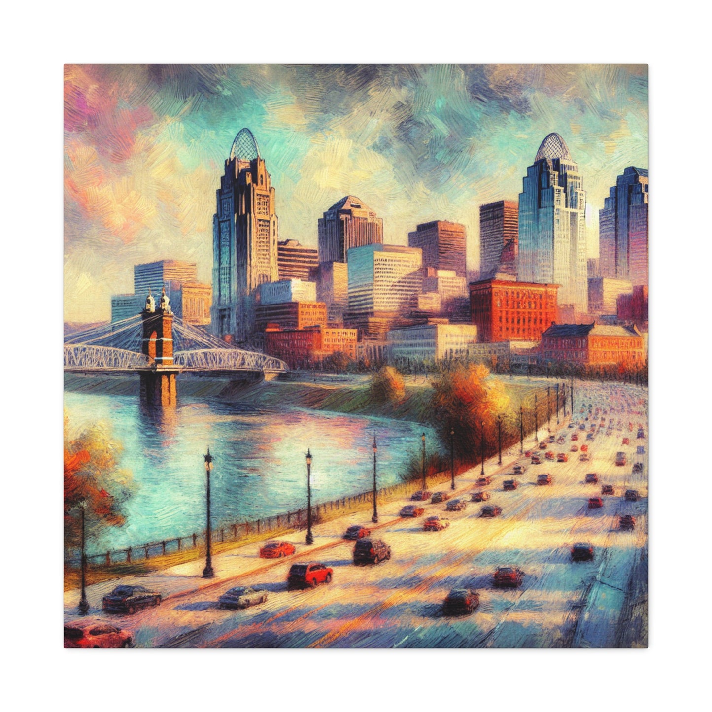 "Charming Cincinnati Delight" - Canvas