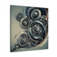 "Reflective Revolutions: Hubcaps" - Canvas