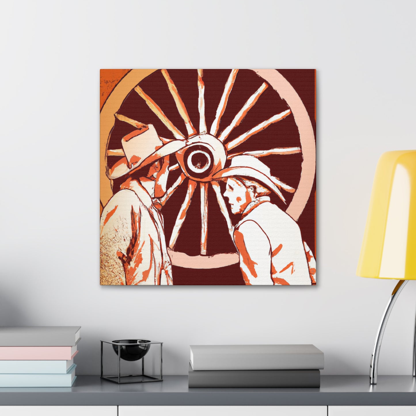 Wagon Wheel Neoclassicism - Canvas