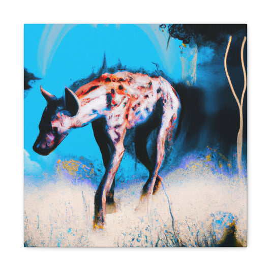 Hyena in Wonderland. - Canvas